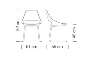 ECHO 156 - Cantilever technopolymer chair by Et al. - view 3